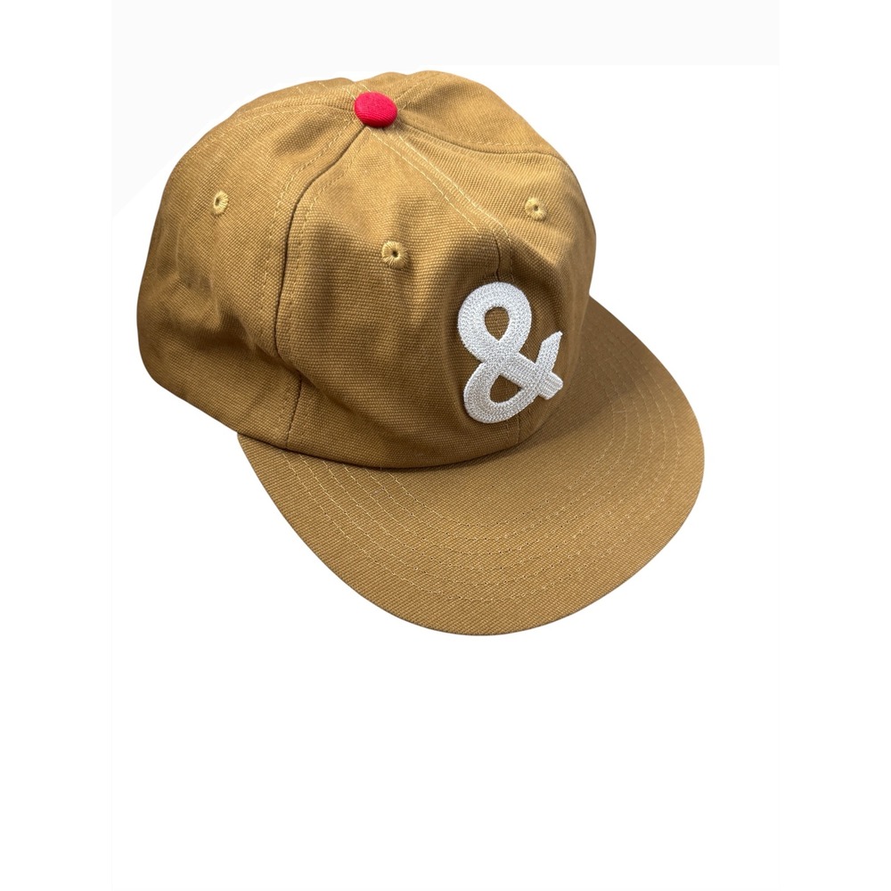 Hedley & Bennett the chef hat in Carmel brown white stitch logo